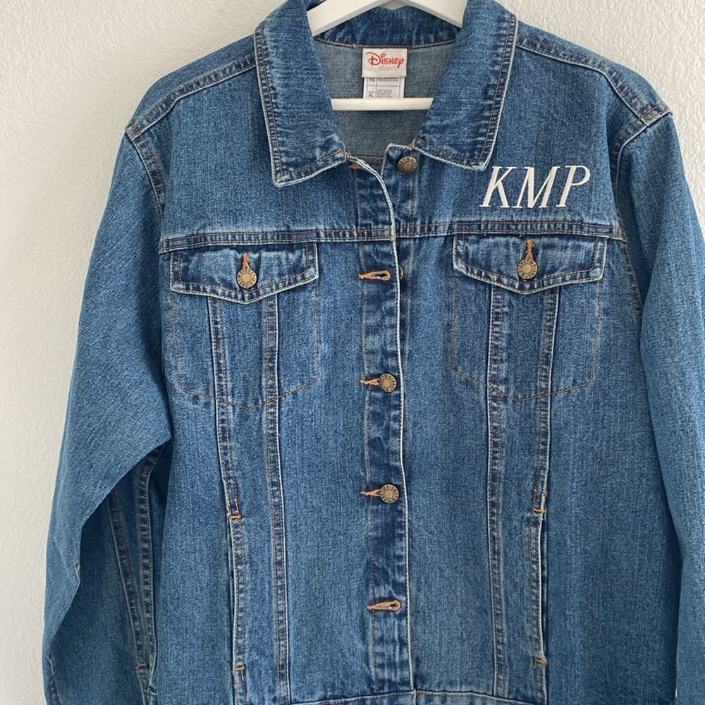 Vintage Disney Embroidered Denim Jean Jacket - Picture 4 of 10